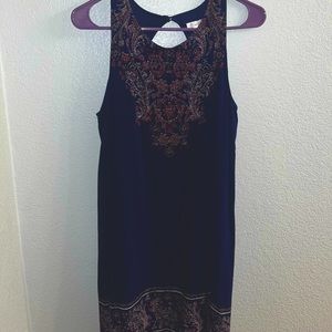 Navy and Purple Dress